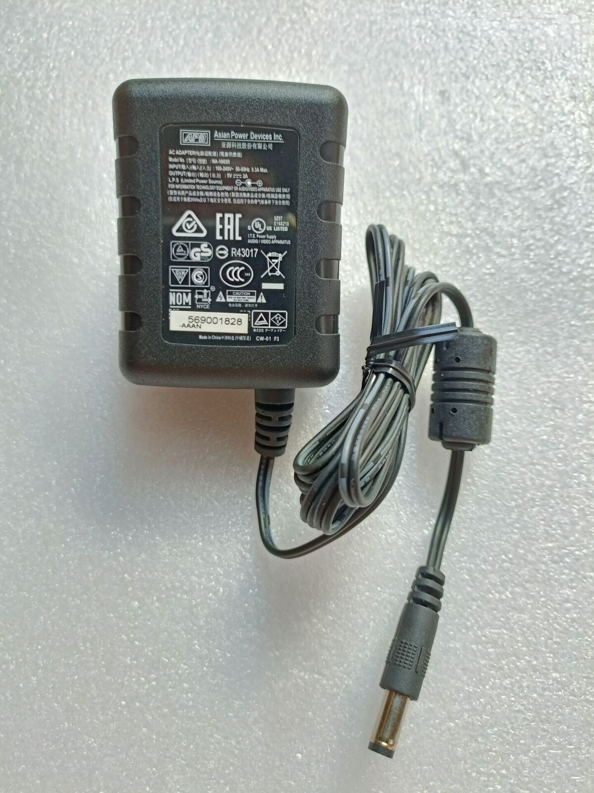 *Brand NEW*WA-10105R Genuine APD 5V 2A AC Adapter Power Supply